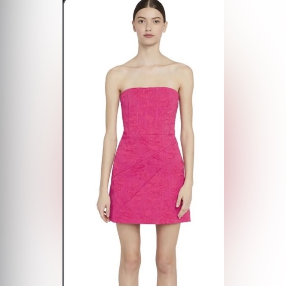 Alice & Olivia - Fuchsia Brocade mini dress size 4